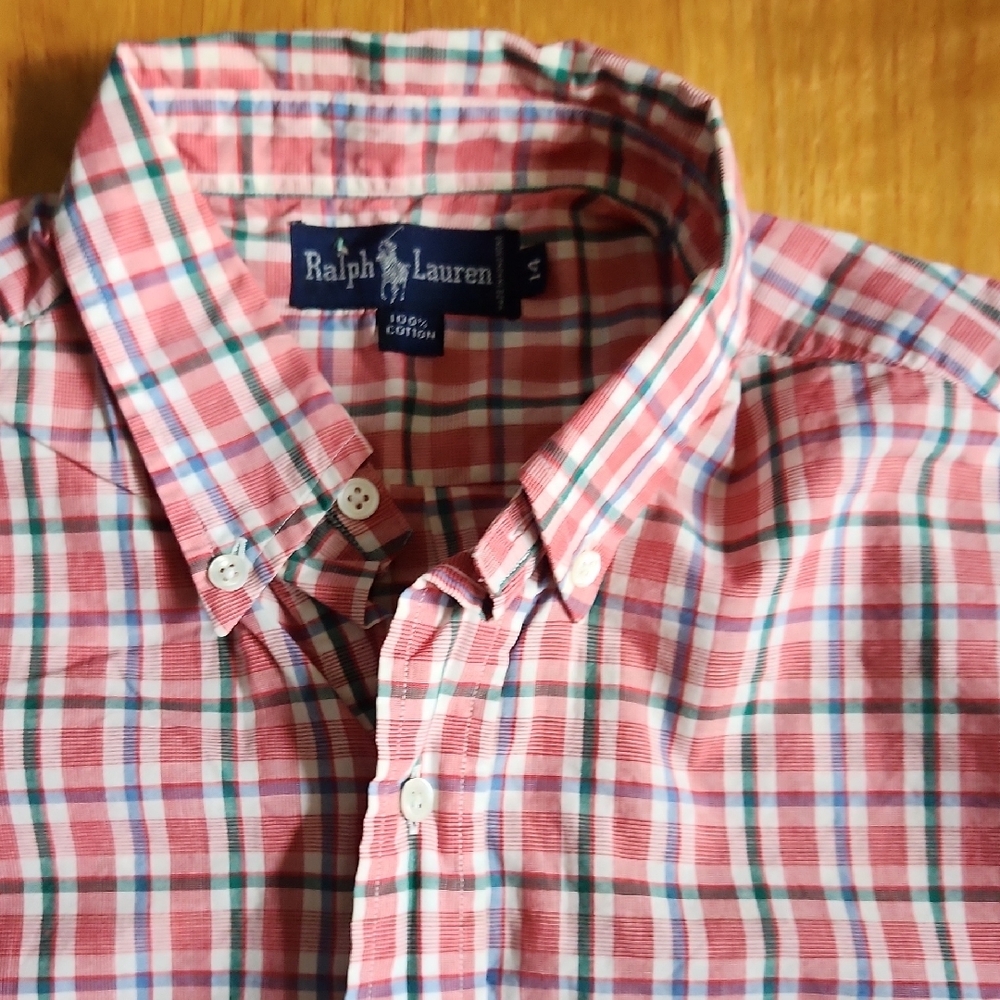 Ralph Lauren Youth Multicolor Plaid Shirt, Sz 14